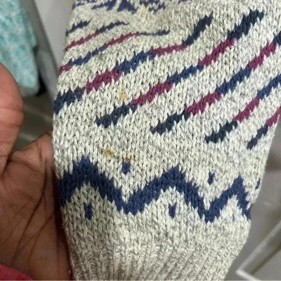 Vintage‎ OshKosh B’Gosh Size Large Men’s Cardigan Bill Cosby Style Buttons Retro - Picture 9 of 10